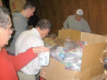 Boxes being Packed - United for the Troops